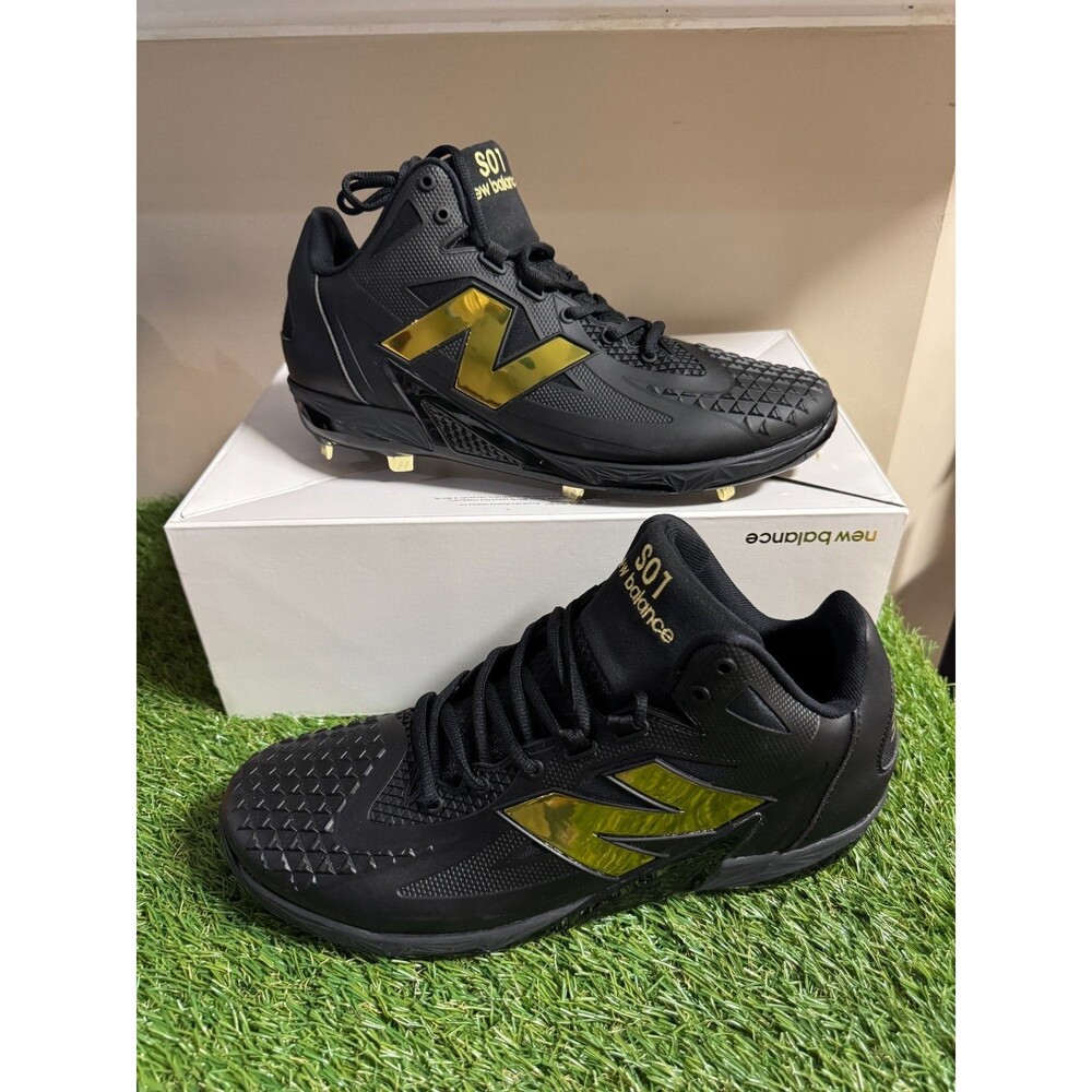 Men Size 11 New Balance FuelCell Ohtani 1 Black Gold Baseball Cleats MSHOBK1 NEW